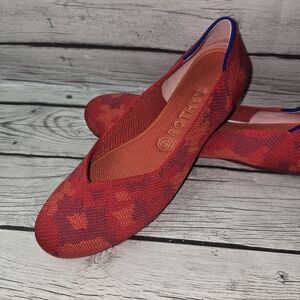 Rothy's The Flat Red Botanicamo Retired Women’s Size 9